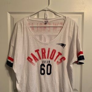 Touch by Alyssa Milano. New England Patriots short sleeve with mesh back.